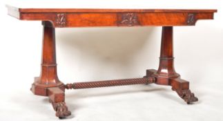 19TH CENTURY MAHOGANY LIBRARY TABLE