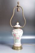 EARLY 20TH CENTURY CHINESE REPUBLIC PERIOD VASE LAMP