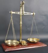 PARNELL & SONS BRISTOL - 19TH CENTURY BRASS SHOP SCALES