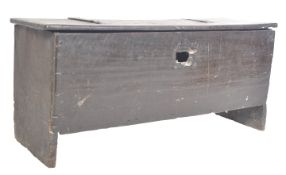 17TH CENTURY OAK SIX PLANK COFFER / SWORD CHEST