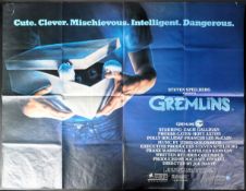 GREMLINS (1984) - ORIGINAL BRITISH QUAD CINEMA POSTER