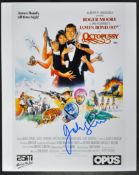 JAMES BOND 007 - JOHN GLEN - DIRECTOR / EDITOR SIGNED MINIPOSTER – AFTAL