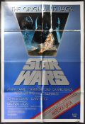STAR WARS - 1982 RE-RELEASE ONE SHEET TEASER WITH 'REVENGE OF THE JEDI'