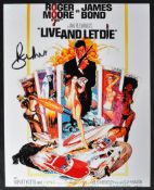 SIR ROGER MOORE - JAMES BOND 007 LIVE & LET DIE AUTOGRAPH