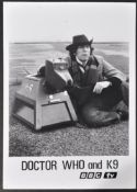 DOCTOR WHO - DAVE MARTIN (1935-2007) & BOB BAKER (1939-2021) SIGNED ORIGINAL CAST CARD