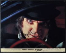 MALCOLM MCDOWELL - CLOCKWORK ORANGE - SIGNED PHOTO - AFTAL
