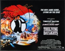 JAMES BOND 007 - JOHN GLEN - DIRECTOR / EDITOR SIGNED MINIPOSTER – AFTAL