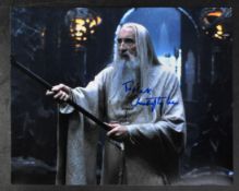 SIR CHRISTOPHER LEE - LORD OF THE RINGS - AUTOGRAPHED 8X10