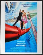 JAMES BOND 007 - JOHN GLEN - DIRECTOR / EDITOR SIGNED MINIPOSTER - AFTAL