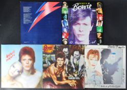 DAVID BOWIE - SELECTION OF FIVE VINYL RECORD ALBUMS