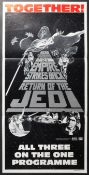 STAR WARS - VINTAGE AUSTRALIAN TRIPLE BILL ONE SHEET POSTER