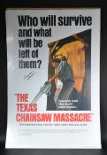GUNNAR HANSEN (1947-2015) - TEXAS CHAINSAW MASSACRE SIGNED POSTER