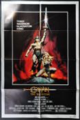 CONAN THE BARBARIAN (1982) - ORIGINAL US ONE SHEET POSTER