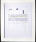 BREAKING BAD (2008-2013 TV SERIES) - SREEN USED PROP RECEIPT