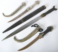 COLLECTION OF X3 AFRICAN TRIBAL DAGGERS