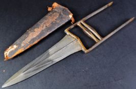 19TH CENTURY INDIAN MUGHAL EMPIRE KATAR PUSH DAGGER
