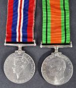 WWII SECOND WORLD WAR MEDAL PAIR
