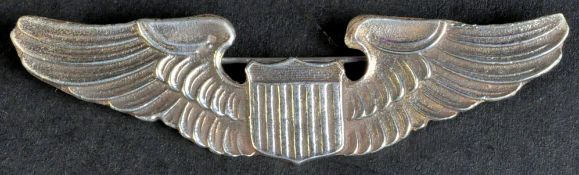 WWII SECOND WORLD WAR US UNITED STATES B-29 PILOT WINGS BADGE