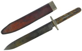 19TH CENTURY VICTORIAN JOSEPH RODGERS HUNTING KNIFE