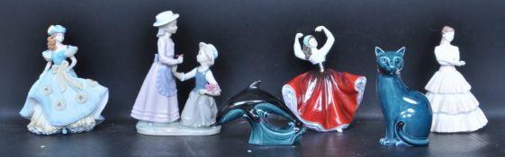 COLLECTION OF VINTAGE CERAMIC PORCELAIN CABINET WARE