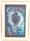 RHONDDA WALTERS - CONTEMPORARY AUSTRALIAN ARTIST MIXED MEDIA PAINTING