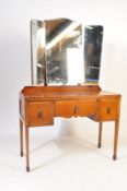 EARLY 20TH CENTURY ART DECO OAK DRESSING TABLE