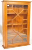 20TH CENTURY MAHOGANY WALL HANGING GLAZED CABINET