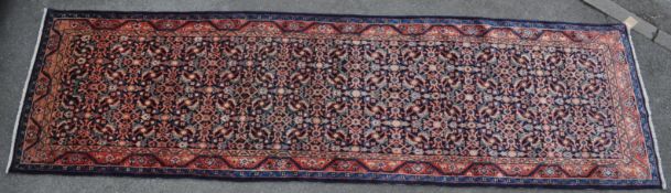 WOOL ON COTTON PERSIAN ISLAMIC MAHAL RUNNER