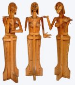 JASON MONET - SCULPTURE - A TRIO OF CLEO LAINE - SET OF THREE ARTISTIC SCULPTURE STATUES