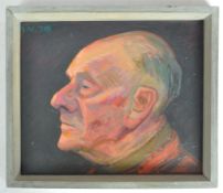 1970'S OIL ON BOARD PORTRAIT PAINTING OF JOHN MELVILLE