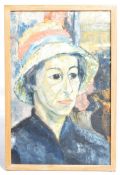 MARIAN SUGDEN 1950'S OIL ON BOARD PORTRAIT PAINTING