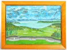 G. L. DENNIS - WATERCOLOUR LANDSCAPE SCENE OF COMPTON GARDENS