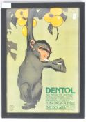 DENTAL TOOTHPASTE - ITALIAN ADVERTISING POSTER PRINT