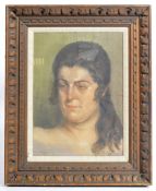 MIKI HOOD (ACTRESS / ARTIST 1915-1994) WATERCOLOUR PORTRAIT