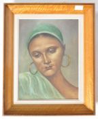 L. PIPYN - MID 20TH CENTURY OIL ON CANVAS PORTRAIT PAINTING