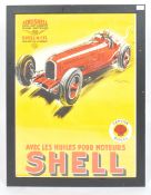 AEROSHELL - FRENCH SHELL MOTORING POSTER