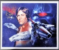 RICHARD HATCH - 1945-2017 - BATTLESTAR GALACTICA SIGNED 8X10