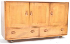 ERCOL - MODEL 468 - MID CENTURY WINDSOR SOLID ELM SIDEBOARD