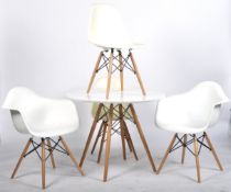 CHARLES & RAY EAMES FOR VITRA DINING ROOM TABLE & CHAIRS