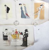 GEORGES GOURSAT - SEM - COLLECTION OF FOUR LITHOGRAPH PRINTS