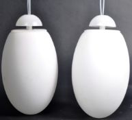 ACHILLE CASTIGLIONI - PAIR OF FLOS BRERA S MANNER GLASS CEILING LIGHTS
