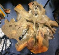 VINTAGE NATURALISTIC LIVE EDGE WOOD SCULPTURE