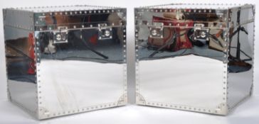 ANDREW MARTIN FURNITURE - AVIATOR STYLE PAIR BEDSIDE CHESTS