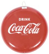 1950'S COCA COLA ADVERTISING ENAMEL SIGN