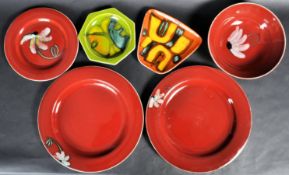 SELECTION OF RETRO POOLE POTTERY CERAMICS