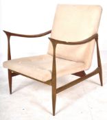 RETRO VINTAGE 1960'S DANISH TEAK WOOD ARMCHAIR