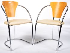 ATTRIBUTED TO AARBEN OF ITALY - PAIR OF 1960'S DESK CHAIRS