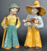 MARIA H. RAHMER - PAIR OF ART DECO TERRACOTTA FIGURES