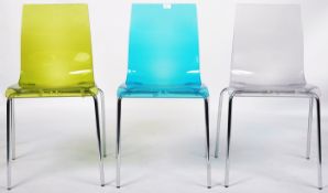DOMITALIA - GEL CHAIR - SET OF SIX ITALIAN DESIGNER DINING CHAIRS