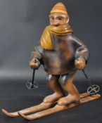 1960'S ITALIAN ROMER WOOD SKIER FIGURINE